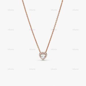 Pandora Sparkling Heart Collier Necklace